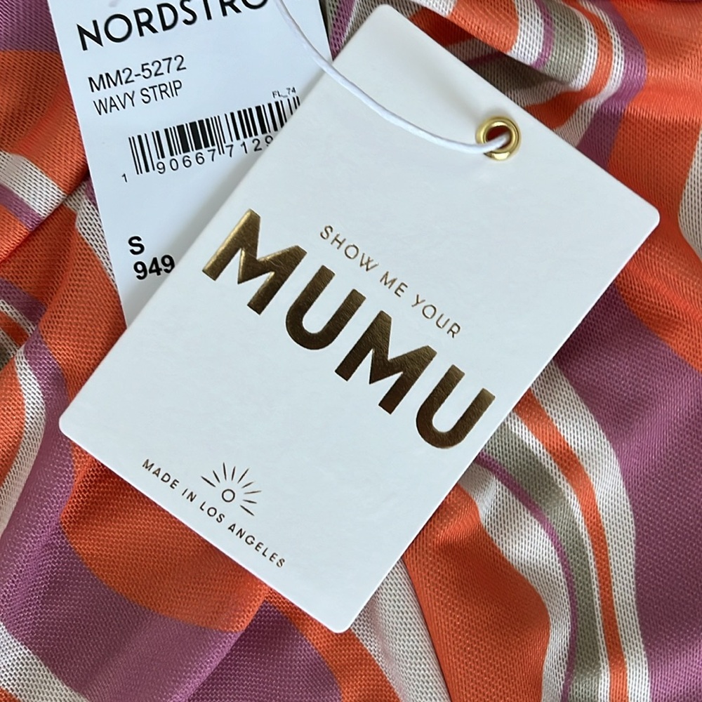 Show Me Your Mumu Pink & Orange Patterned Dress, NWT - Picture 4 of 7